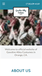 Mobile Screenshot of gasolinealleycostumes.com