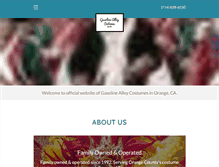 Tablet Screenshot of gasolinealleycostumes.com